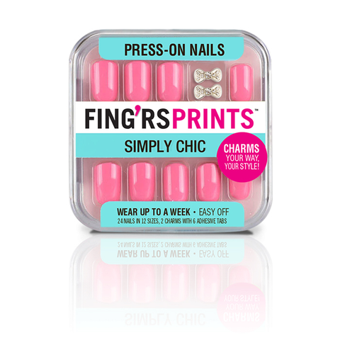 Fingr's Prints Press-on Nails Ghoulish Glam YOU CHOOSE, Nail Art Accessories, reddonut, makeupdealsdirect-com, 31030 Pretty In Pink, 31030 Pretty In Pink